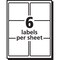 Avery Matte Clear Easy Peel Mailing Labels, Laser Printers, 3.33 x 4, PK60 15664 - alternate 2